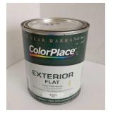 Quart of Exterior Flat White Paint