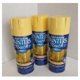 Three Cans of Yellow Spray Paint