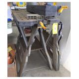 Extended Table w/Vise w/Sawhorse