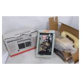 Microscope, Vintage Phone & Radio