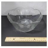 Scalloped. Bowl, Approx 8" dia