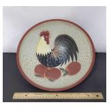 Decorative Wooden Rooster Bowl