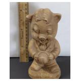 Piggy, Approx 6.5" h, Ear Has Been Repaired