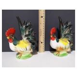 Rooster Figurines, Approx 6" h