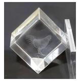 Paper Weight w/Depiction of a Rooster