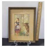 Red Riding Hood Picture, Approx 10" x 7.5"