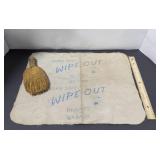 Vintage Whisk Broom & Shop Towel