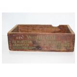 Remington ammunition wooden box