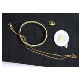 Lot of misc gold and 925 jewelry