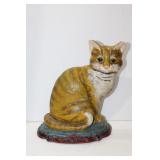 Vintage cast iron cat door stop