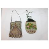 Pair of Vintage Bead Purses - Whiting & Davis