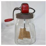 Vintage Tulip Base Wood Paddle Butter churn