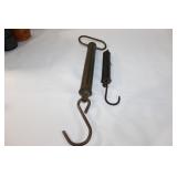 Pair of Vintage Metal Hanging Scales