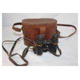 Vintage pair of binoculars with Leather Case