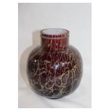Hand blown glass vase