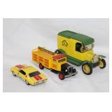 Lot of three advertising toy cars