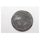 Antique advertising Cedar Key ice storage medallin