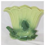 1954 McCoy green fan vase