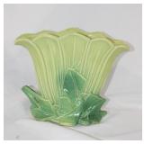 Vintage 1954 McCoy green fan vase