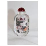 Vintage Asian glass snuff bottle