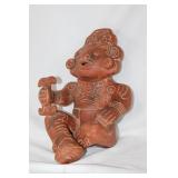 Mexican terra cota aztec style large figure