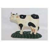 Vintage cast iron cow door stop
