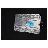 Sterling and turquoise charm