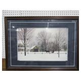 Framed Photo of Horse and Sleigh