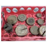 Lot of Vintage Metal Weights
