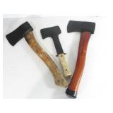Lot of 3 Hatchets - US 301- Hickory - Carved