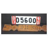 European license plate and large lot anitque keys