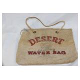 Vintage burlap camping desert bag