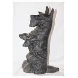 Large vintage cast iron scottish terrier door stop