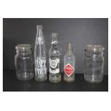 Lot of 5 vintage bottles