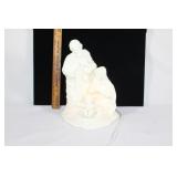 Ceramic baby Jesus scene light-tested works