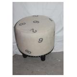 Small upholstered ottoman