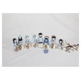Hand Painted Ceramic Nativity Set