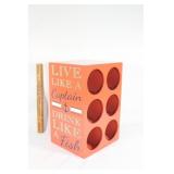 Nautical themed wine rack