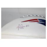 Alge Crumpler Autographed Patriots Football w/COA