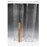 Pair of Tall Acrylic or Display Stands
