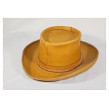 Skully Extra Large Yellow Leather Hat