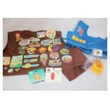 Girl Scout Vest with Patches, Daisy Smock