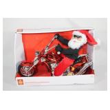 Animated Musical Santa Claus Motorcycle