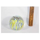 Handblown glass paperweight-Butterfly detail