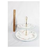 Pfaltzgraff two tiered holly dish