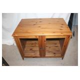 Wooden glass front cabinet