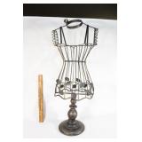 Metal decorative dress form