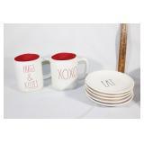 Large lot of Rachel Dunn dishes-mugs,plates