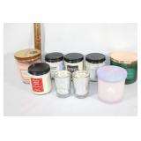 Large lot of unused boutique style candles