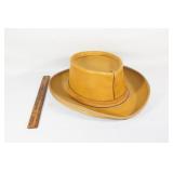 Vintage Skullys xl leather cowboy style hat